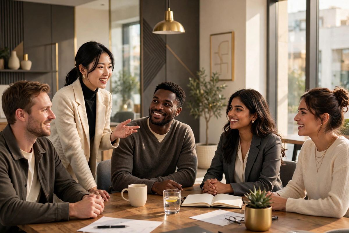 The Freeland Financial team collaborating